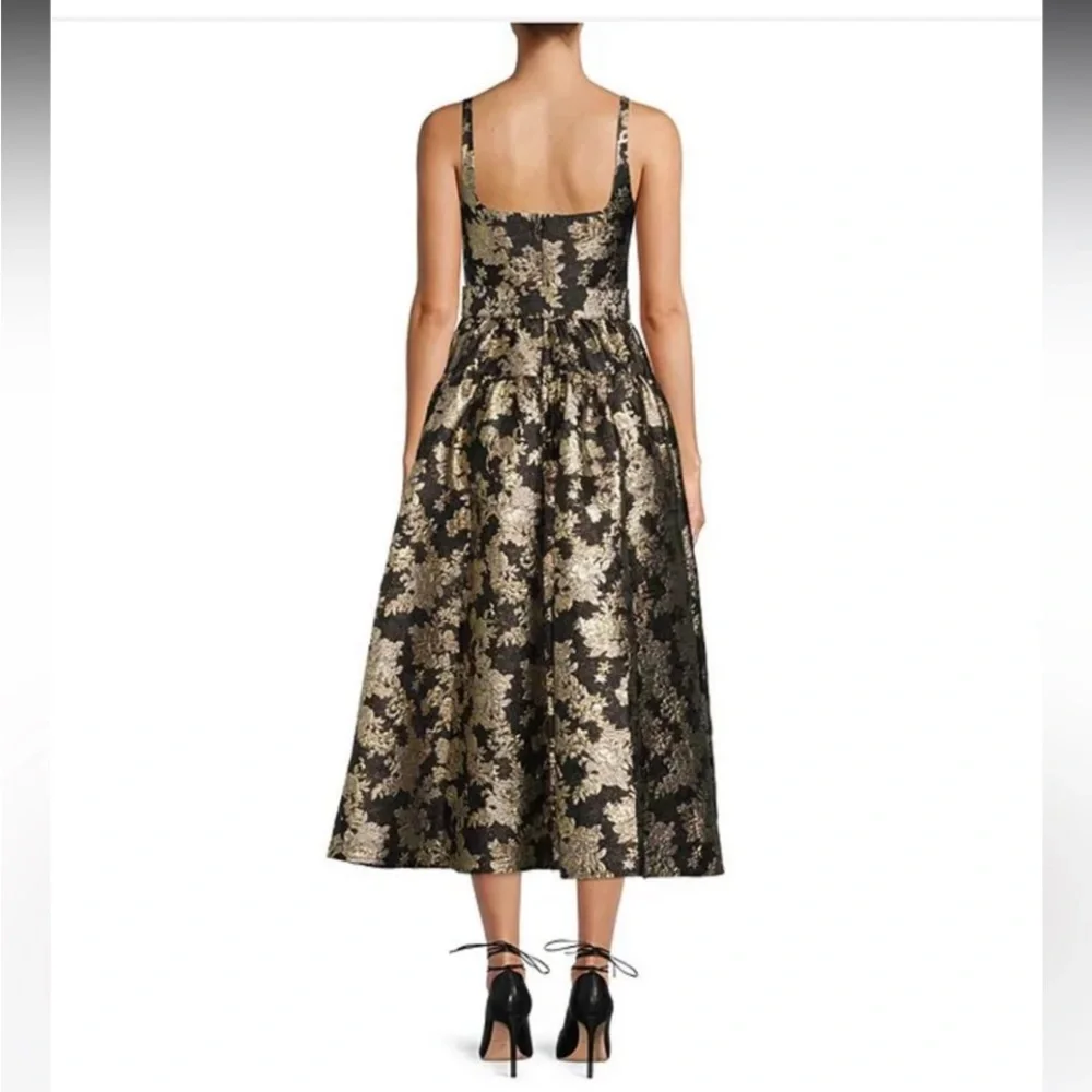 NWT Antonio Melani Morgan
Sleeveless Square Neck
Jacquard A-Line Midi Dress - Picture 2 of 16